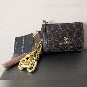 Nanette Lepore Black and Gold Card & Key Holder